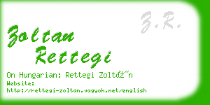 zoltan rettegi business card